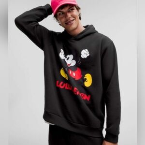 NWT Lululemon athletica Black Hoodie with Mickey Mouse Design Size M